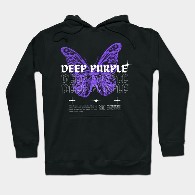 Deep Purple // Butterfly Hoodie by Saint Maxima